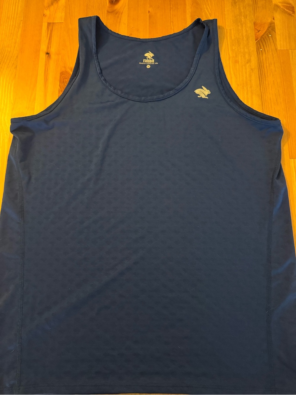 rabbit Men’s "Welcome to the Gun Show" Running Tank Top - Blue - Size Large